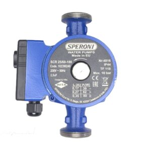 پمپ سیرکولاتور اسپرونی (برگشت آب) مدل SCR 25-60-180