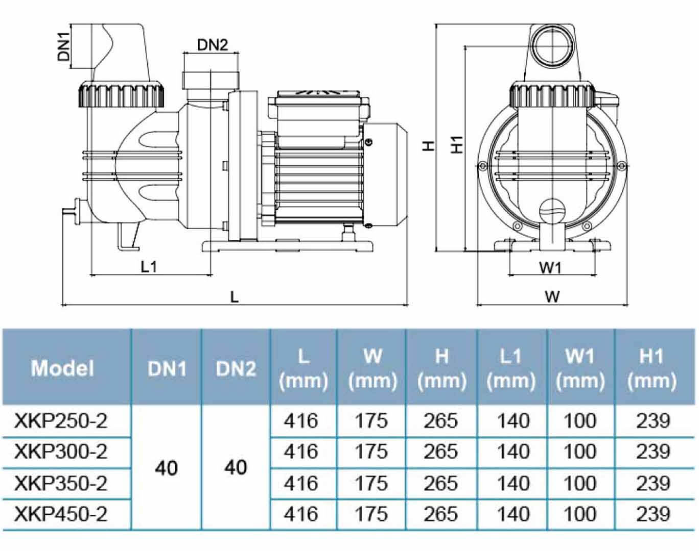 پمپ تصفیه استخر لئو سری XKP